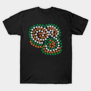 More Shamrock Spirals for St Patricks Day T-Shirt